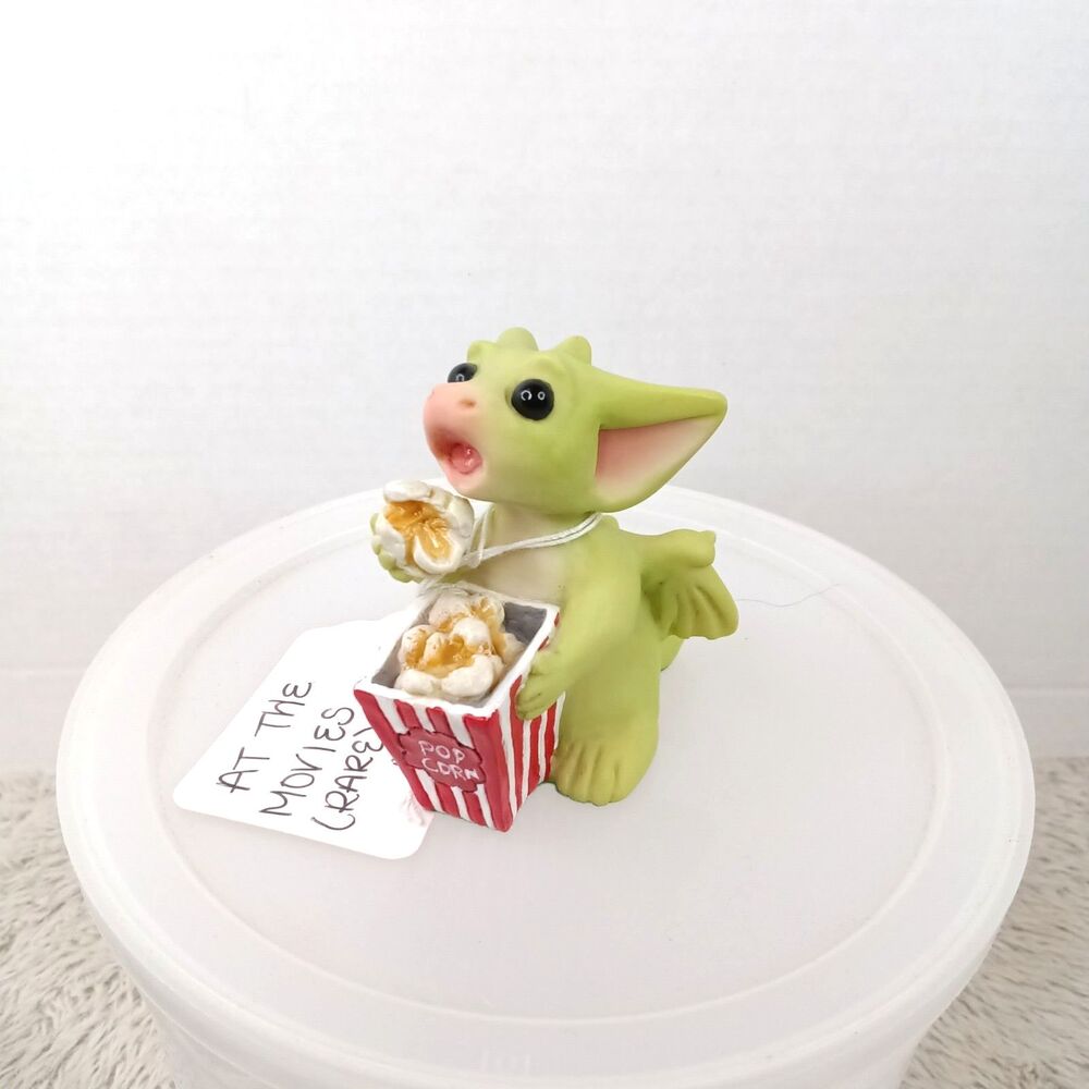 Real Musgrave Pocket Dragons RARE At the Movies Popcorn Figure Limited Edition